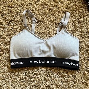 Grey New balance Sports Bra